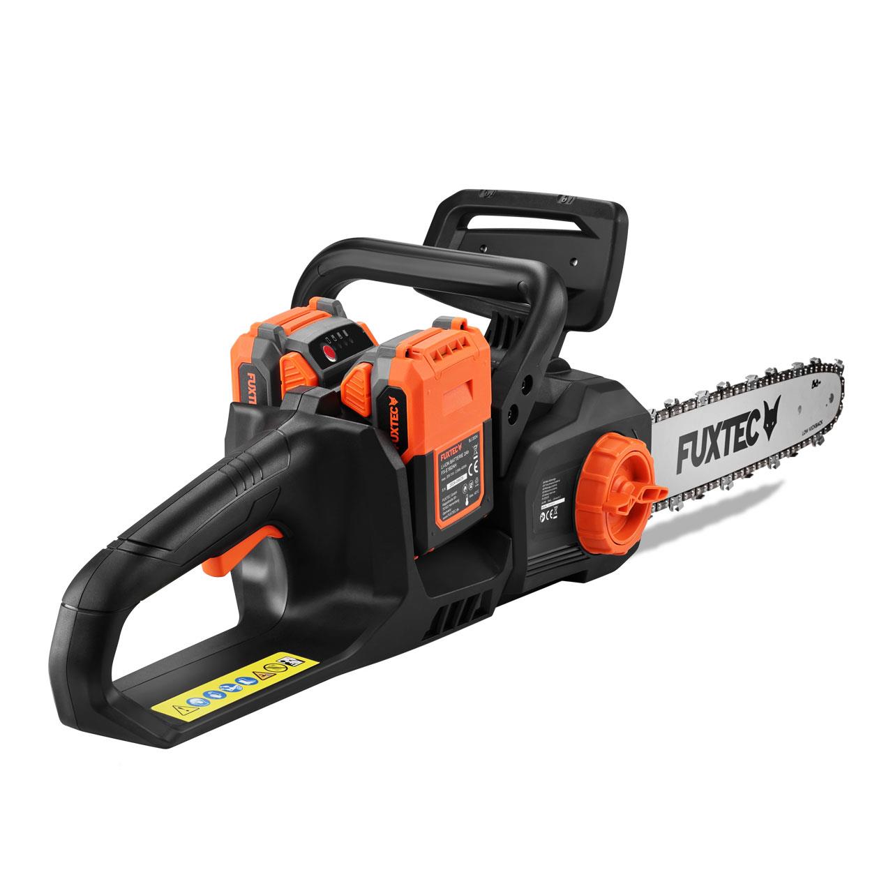 FUXTEC 2x20V Akku Kettensäge FX-E2KSSET mit Akku und Ladegerät