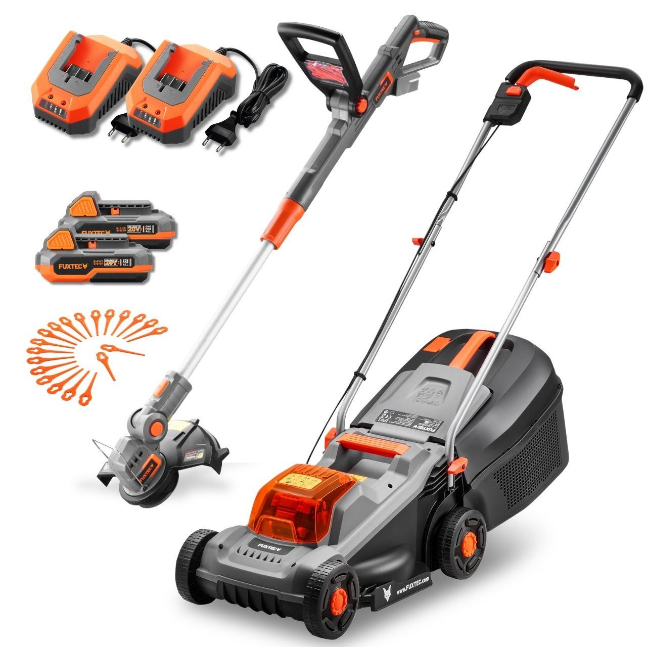 Bild 1 FUXTEC 20V Akku Garten-Set FX-E1RM20ECO & FX-E1 RT20 mit Akku und Ladegerät
