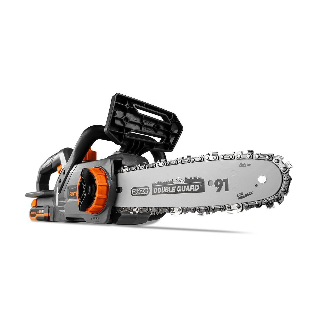 FUXTEC 20V Akku Kettensäge FX-E1KS20 SET 1 mit 1 x Akku 2Ah, 1 x Ladegerät 1A