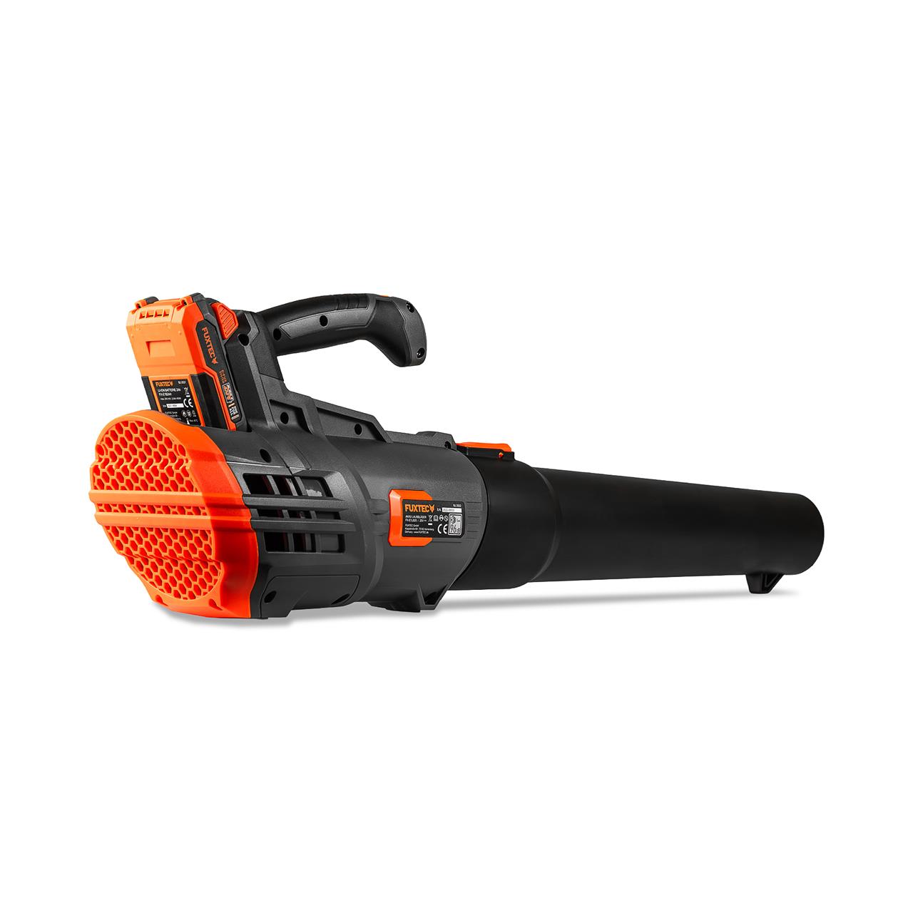 FUXTEC 20V Akku Laubbläser FX-E1LB20 SET 1 mit 1 x Akku 4Ah, 1 x Ladegerät 2,4A