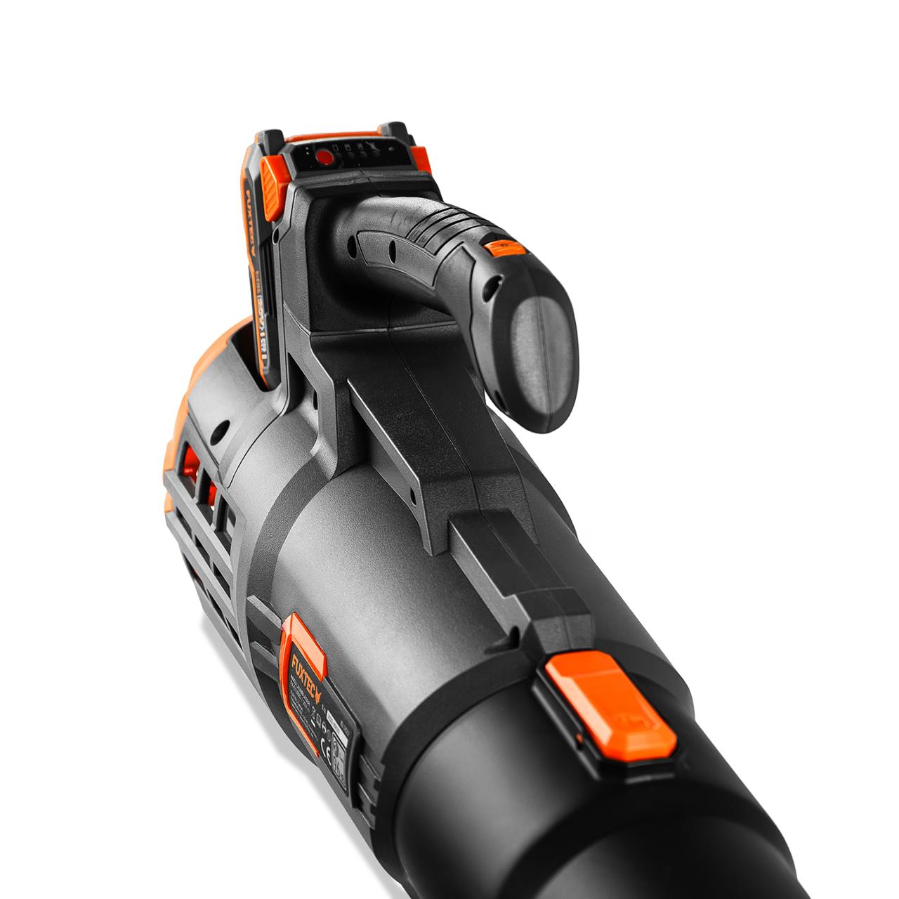 FUXTEC 20V Akku Laubbläser FX-E1LB20 SET 1 mit 2 x Akku 2Ah, 1 x Ladegerät 2,4A