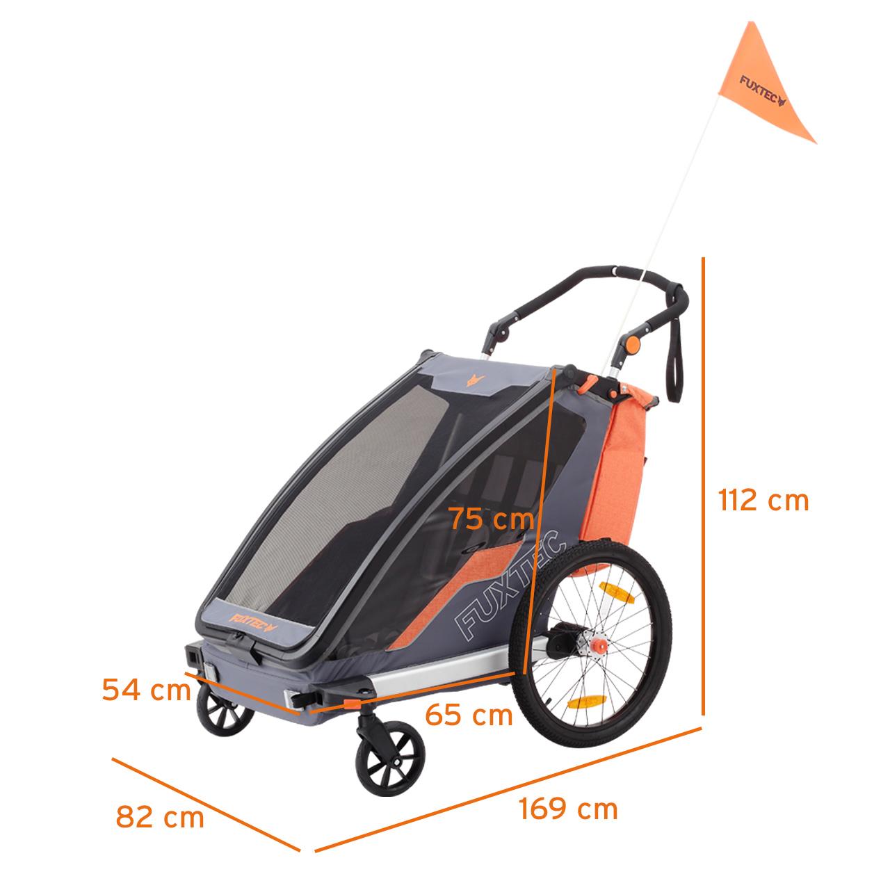 FUXTEC Fahrradanhänger Sportfux FX-FA1