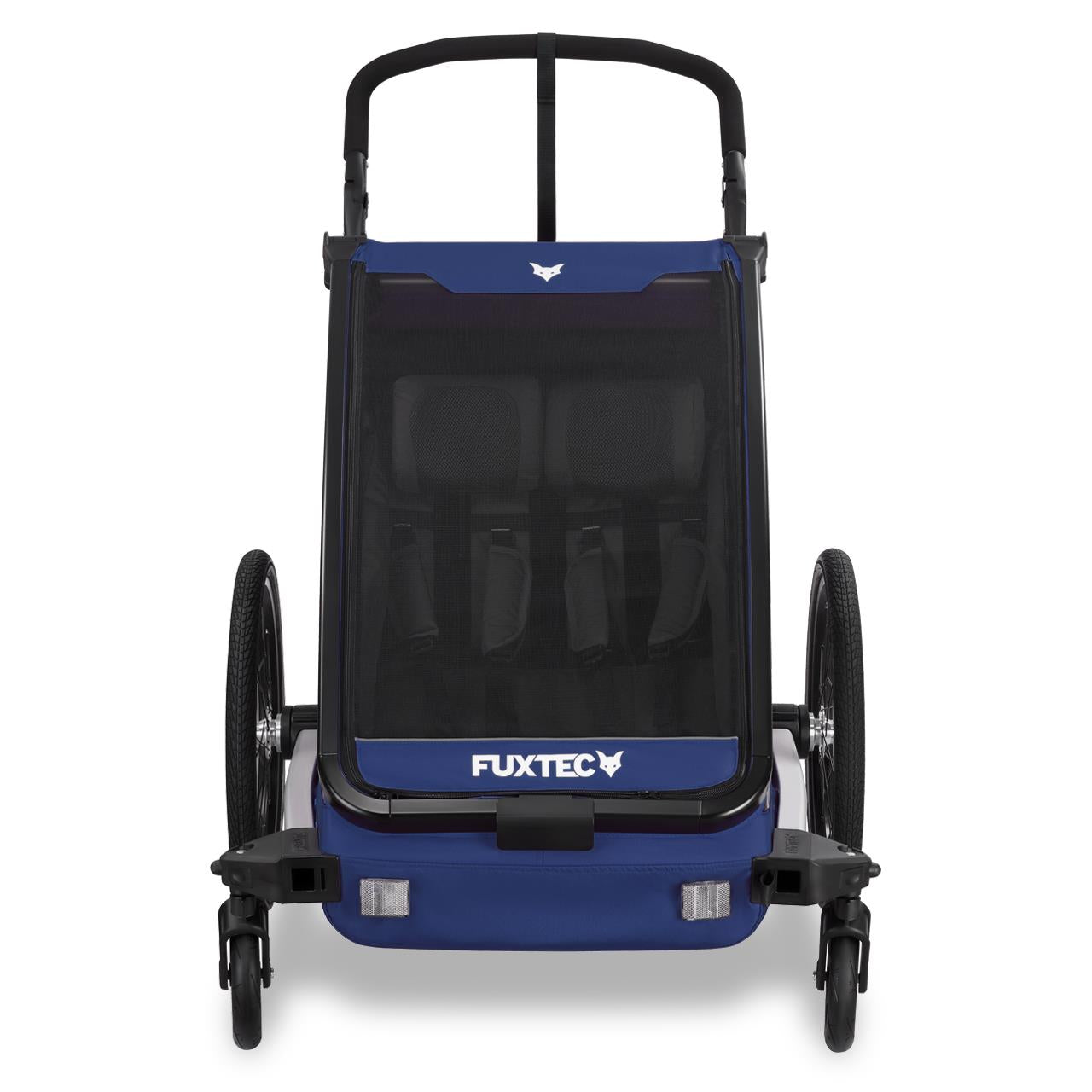 FUXTEC Fahrradanhänger/Jogger FX-FA1-SET-BLAU mit Jogger-Rad