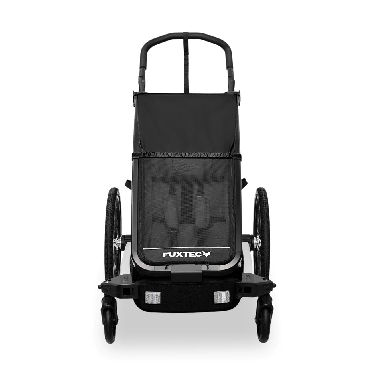 FUXTEC Fahrradanhänger/Jogger Einsitzer FX-FA1S-SET mit Jogger-Rad
