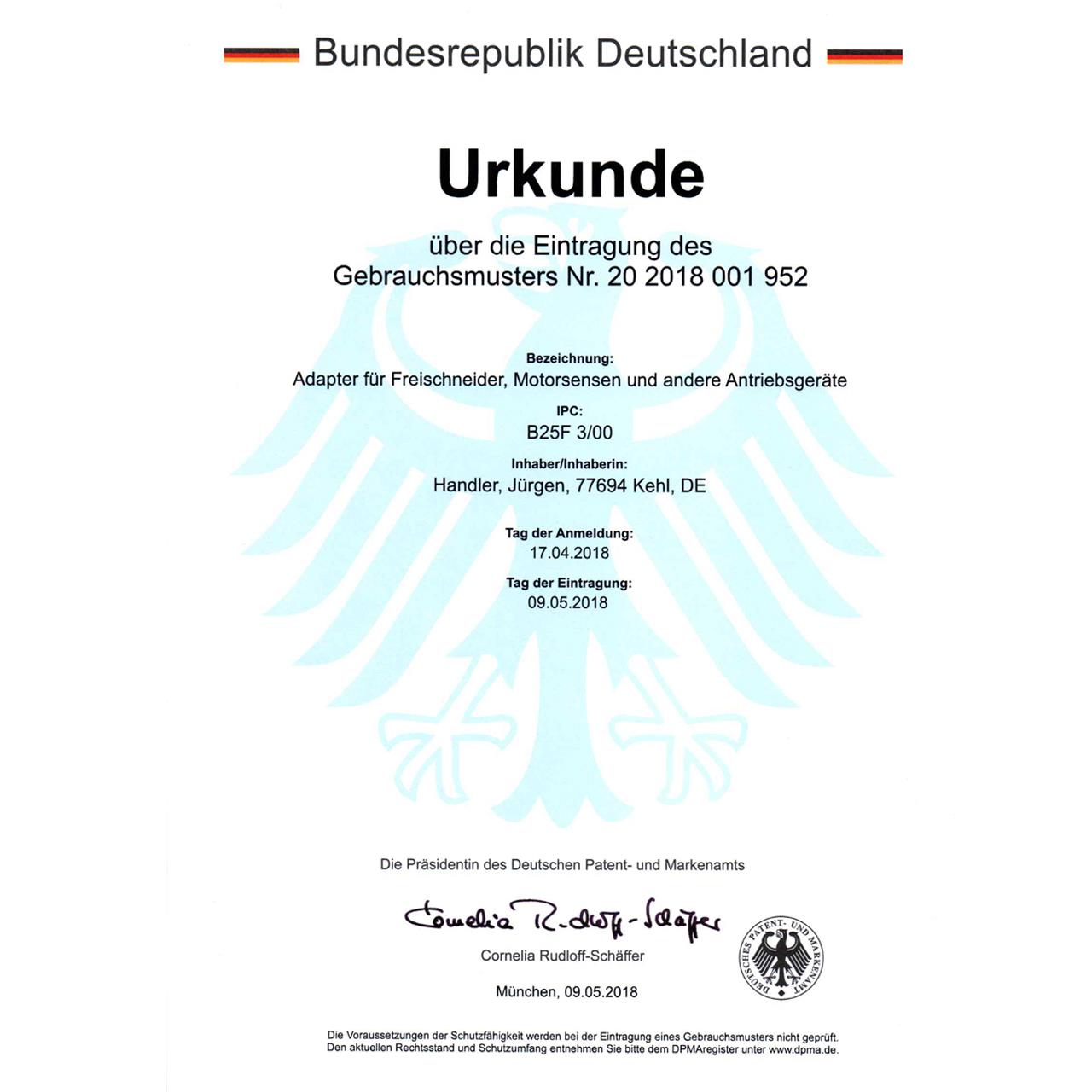 Wildkrautbürstenaufsatz inkl. Fadenkopffunktion 8mm für Rasentrimmer