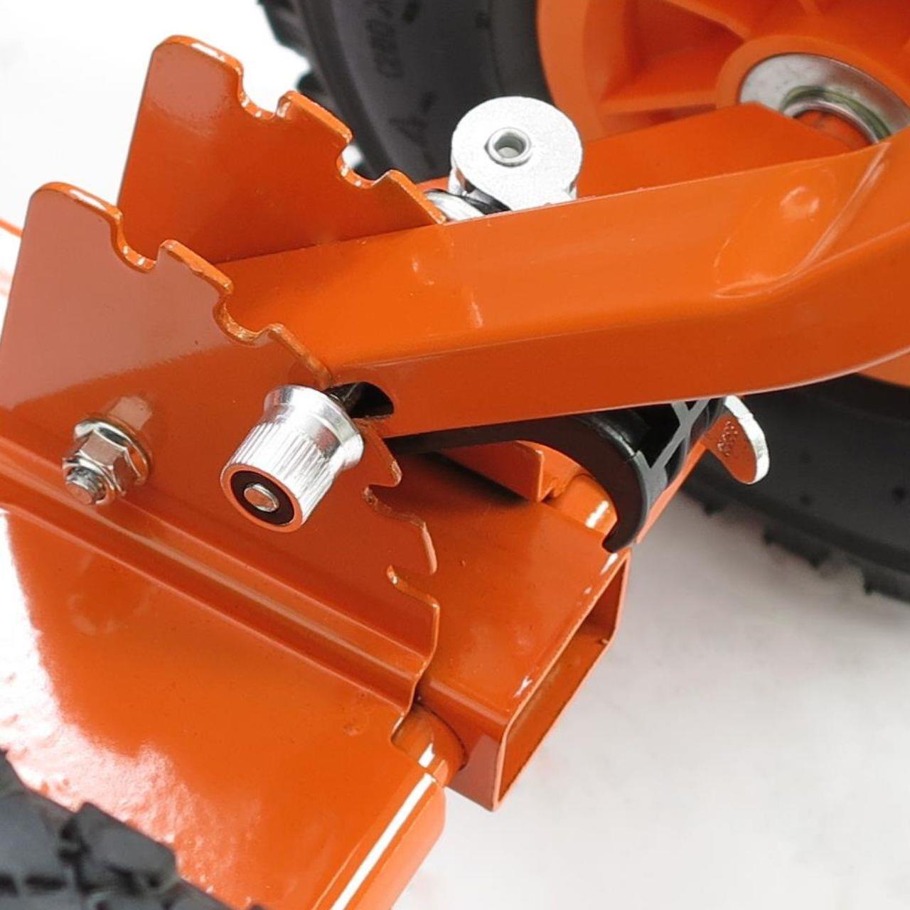 FUXTEC Schneeschaufel mit Räder Schneeschieber