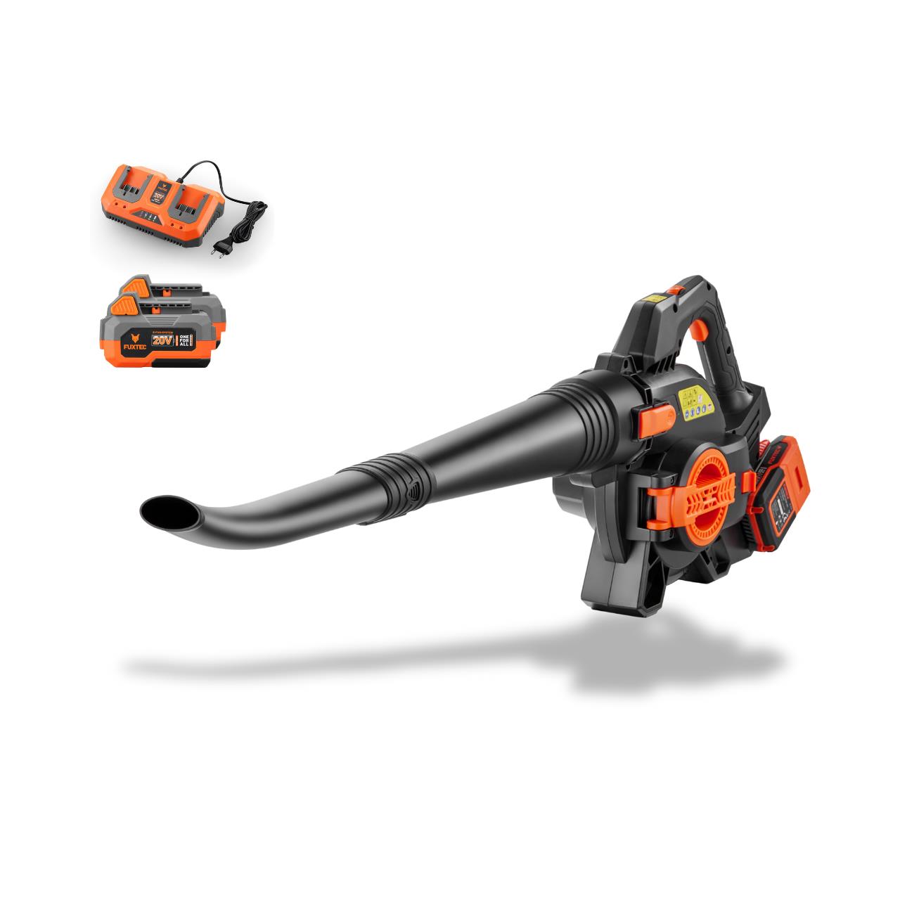 FUXTEC 40 Volt 2in1 Akku-Laubbläser/-sauger Set FX-E2LBS-SET