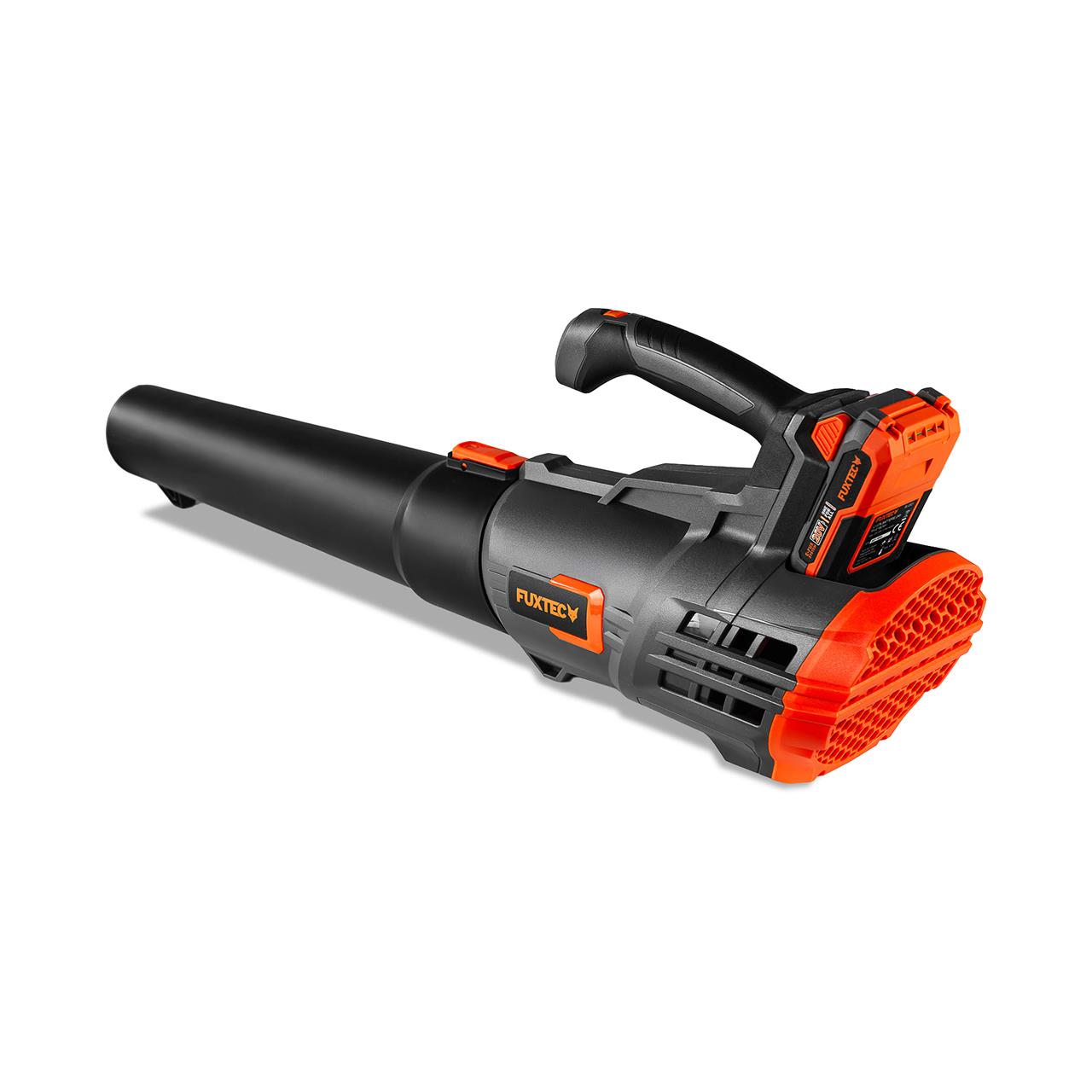 FUXTEC 20V Akku Laubbläser FX-E1LB20 SET 1 mit 2 x Akku 2Ah, 1 x Ladegerät 2,4A